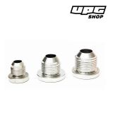 Male Aluminium Weld On Fittings Round Base AN10 / 8 / 6