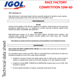 IGOL RACE FACTORY COMPETITION 10W-60
